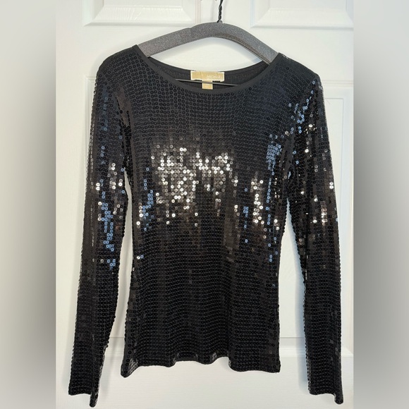 Michael Kors sequin long sleeve top. XS. - Picture 2 of 3